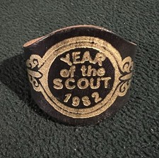 LEATHER SCOUT WOGGLE  and