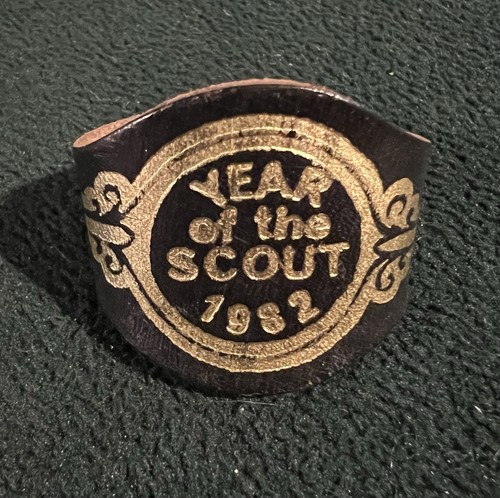 Leather scout woggle and - leather,