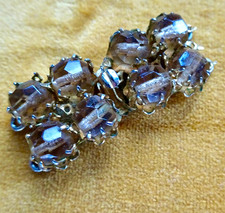 vintage pale amber glass bead