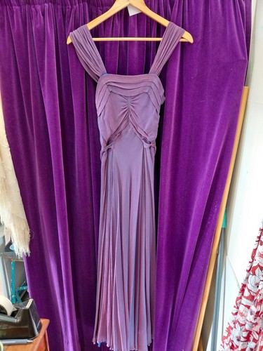 Vintage 30s purple chiffon - vintage,