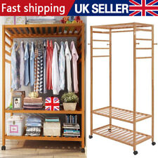Wooden Clothes Rail Rack Heavy