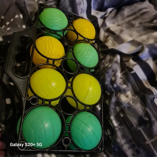 8pcs plastic french boules set - plastic,