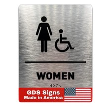 Women/Wheelchair Restroom Sign