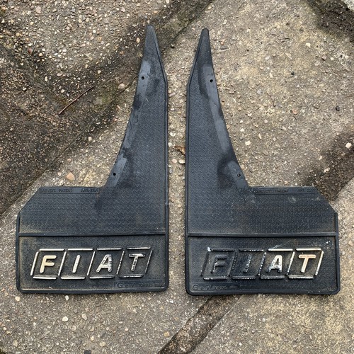 Vintage fiat rubber mud flaps - vintage,