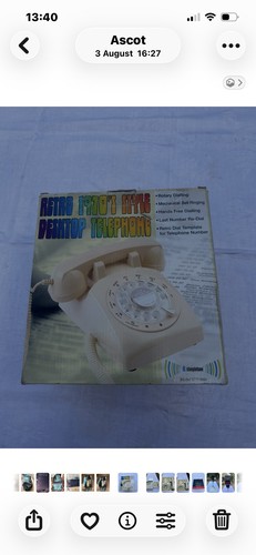 Rotary dial telephone - telephone, old