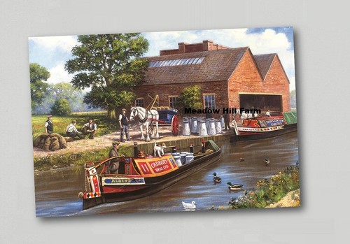 Fridge magnet canal barge - magnet,