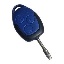 FORD TRANSIT 3 BUTTON REMOTE KEY FOB MK7 TIPPER VAN, BLUE. TESTED & WORKING 