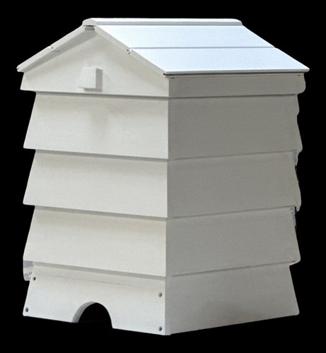 Painted beehive composter pump - painted,