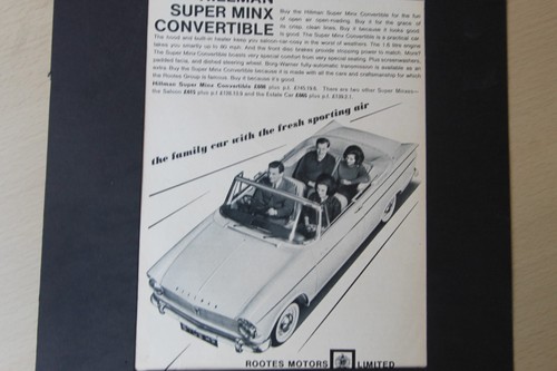 Original 1963 magazine advert