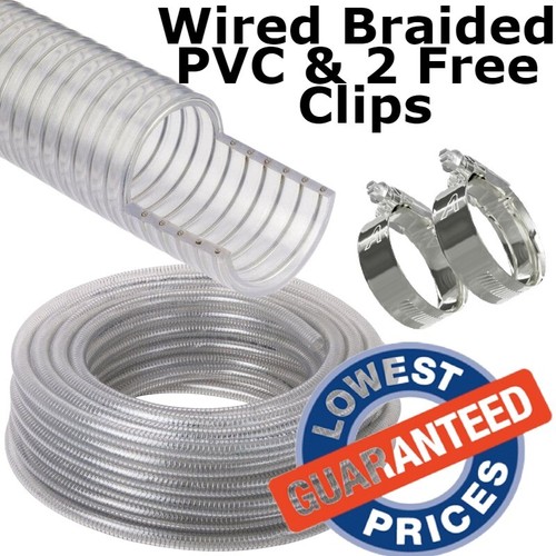 Pvc hose clear wire reinforced - pvc,