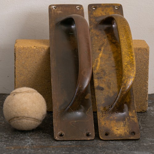 Pair 1930s brass - pair,