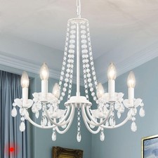 Crystal Chandelier, 6 Lights
