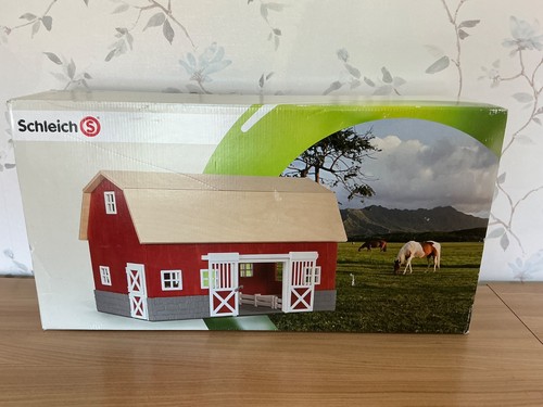 Rare schleich big red barn - red,