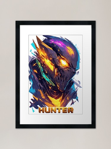 Fiery abstract hunter mecha - fiery,