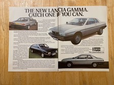 LANCIA GAMMA GRAN TURISMO  A4 X 2 ADVERT FILE 51