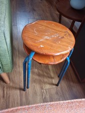 2  mid century stools poss