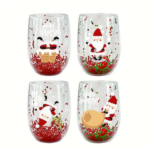 Santa cartoon double wall - double,