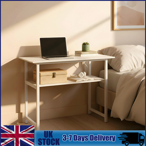 White computer desk - computer, pc