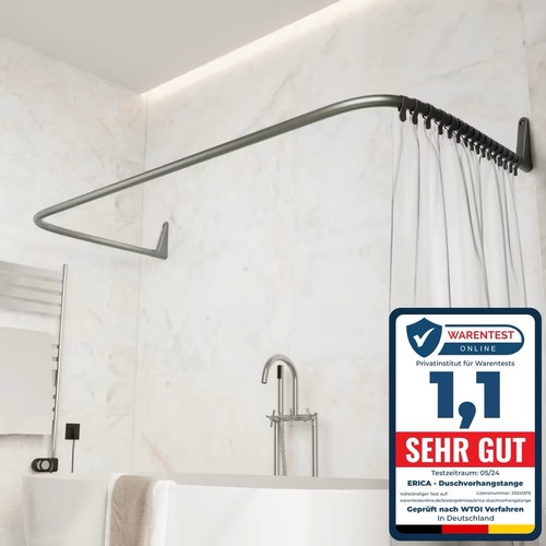 Erica shower curtain rail for - shower,