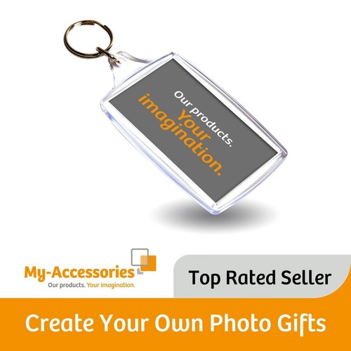 Blank acrylic photo keyring - blank, 70