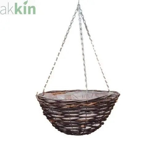 Black rattan wicker hanging - rattan,