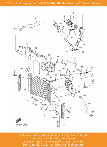 Yamaha radiator cover assy1 - yamaha,