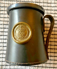 English leather tankard with