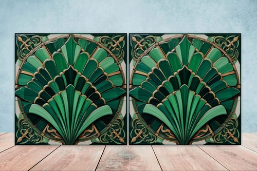 Art deco design ceramic tiles - ceramic,