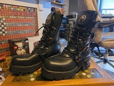 New Rock Reactor Black Leather