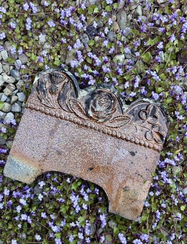 Victorian garden edging tiles - garden,