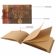Adventure Book DIY Handmade Photo Album Scrapbook Retro Kraft Album Xmas Gift UK