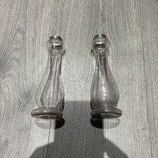 Cut Glass & Silver Bud Vases