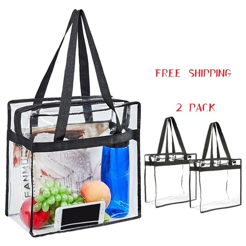 Clear transparent tote bag - clear,