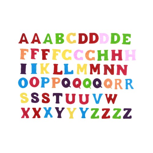 Pcs felt abc alphabet - 50,