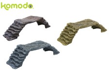 KOMODO LARGE REPTILE TURTLE LIZARD HIDE BASKING RAMP PLATFORM VIVARIUM BRIDGE