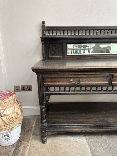Antique dark oak - antique, console