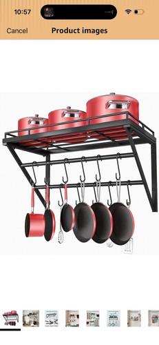 Wall mount pot - wall, pan