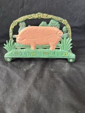 Cast Iron Pot Belly Pig Letter