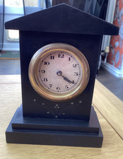 Antique Slate desk  Clock (non
