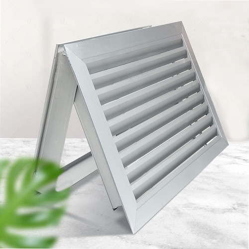 Aluminum louvered door - aluminum,