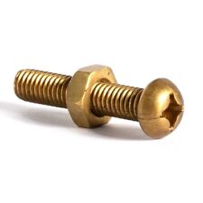 Brass Pan Head Bolts Nuts Set