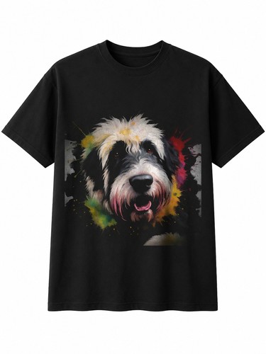 Old english sheepdog portrait - english,
