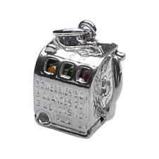 STERLING SILVER MOVING FRUIT/SLOT MACHINE CHARM