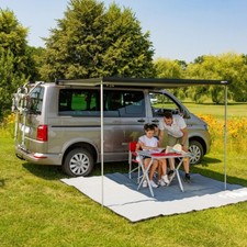 Fiamma F45s Awning 2.6m Black CaseRoyal Grey Awning Campervan 06759H01R t5 t6
