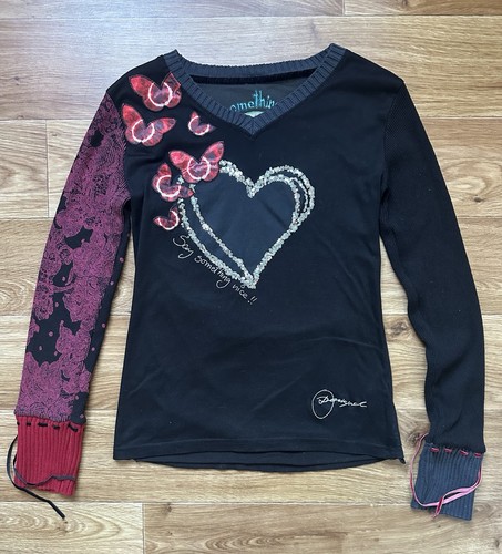 Desigual long sleeve butterfly - long,