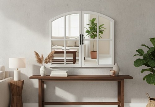 72x65cm white vintage shabby - 72x65cm,