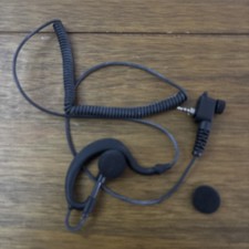 Earpiece for radio G-shaped