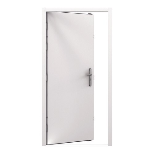 Steel security door with - with, 19