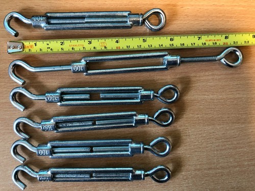Turnbuckle galvanised hook - turnbuckle, m6