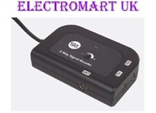 SLX 2 WAY TV AMPLIFIER SIGNAL BOOSTER HD TV/FM/DAB VARIABLE GAIN UK 13A PLUG